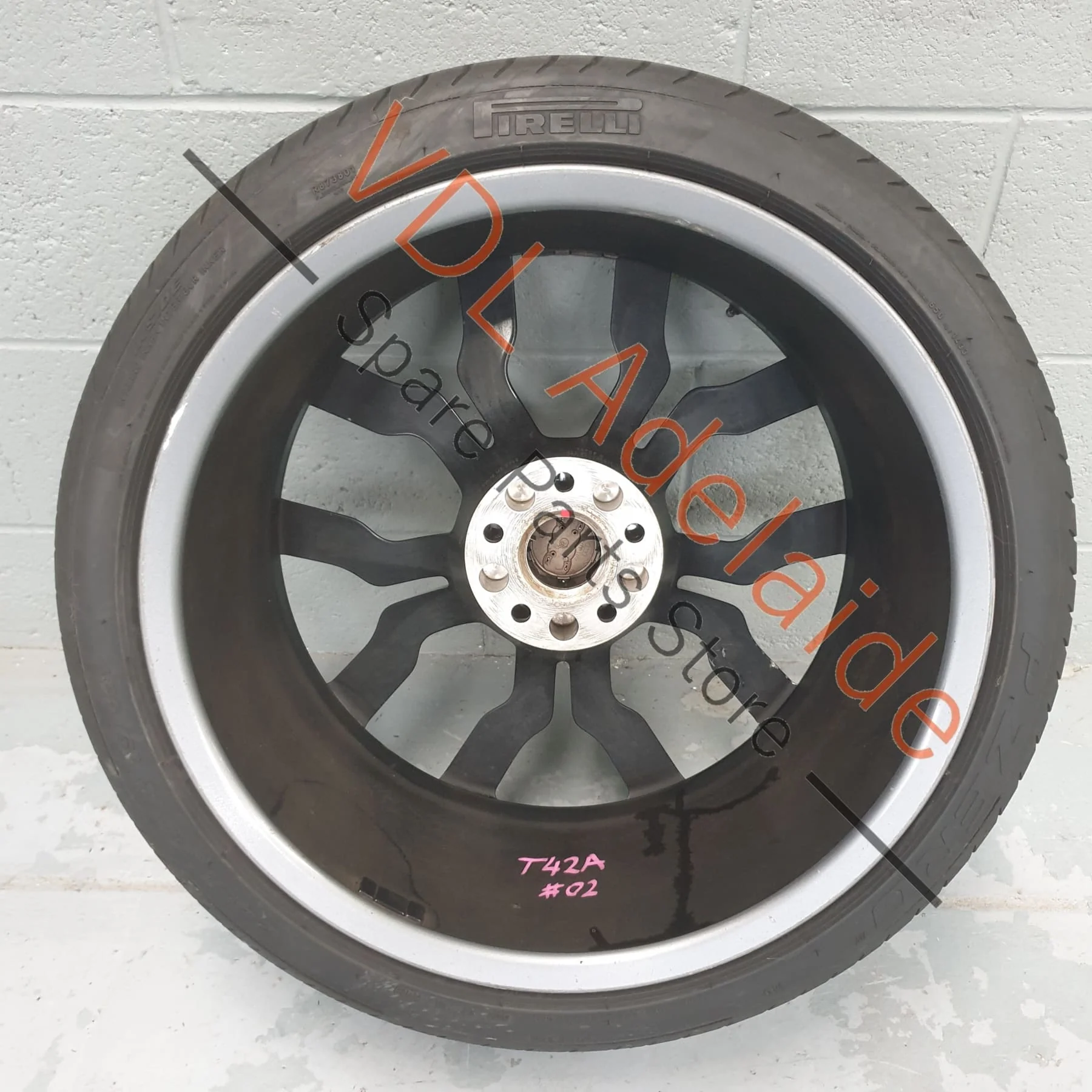 1x Audi R8 Genuine 19 x 11 Rear Alloy Wheel 10 Spoke Y Design Gloss Black 420601025AL - Image 7