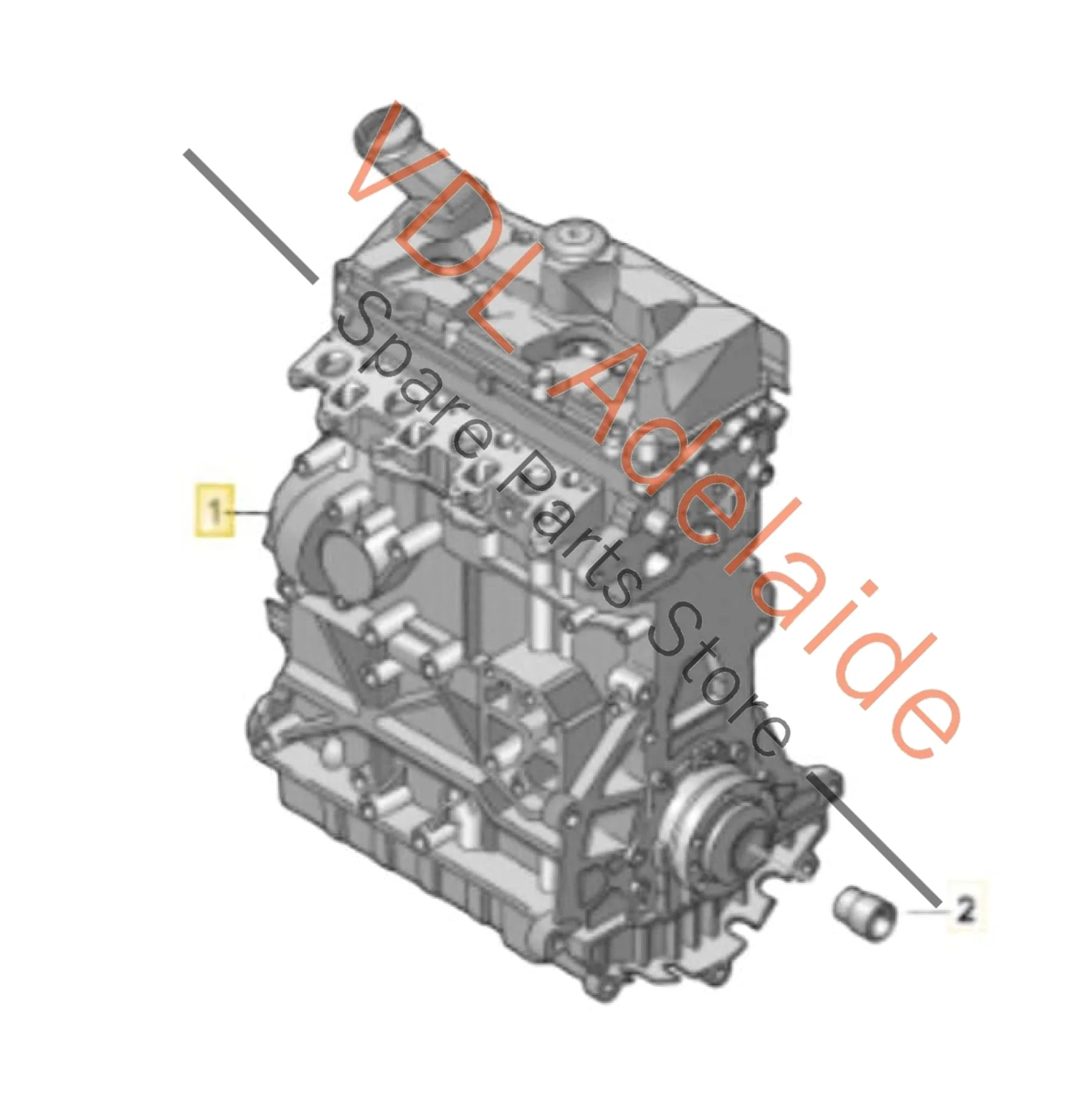 VW Transporter T5 T6 CFCA CFC 2.0 Diesel Engine Crate Motor EA189 NEW - Image 2